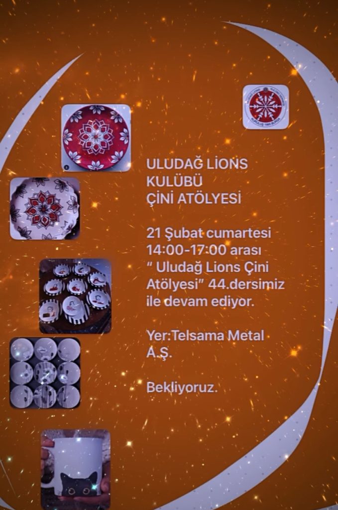 44.Uludağ Lions Kulübü Çini Atölyesi