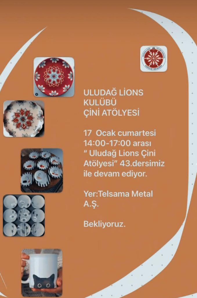 43.Uludağ Lions Kulübü Çini Atölyesi